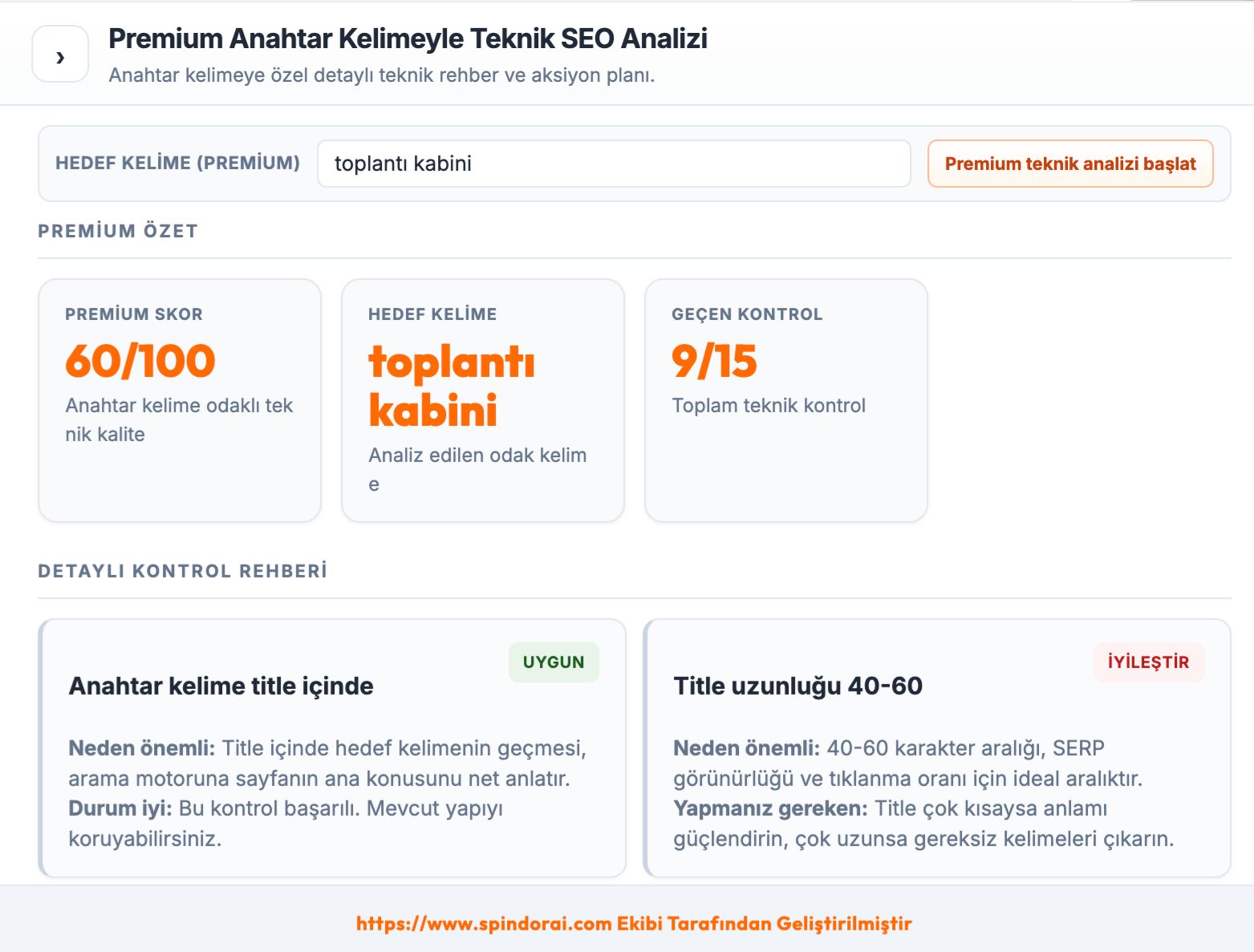 Anahtar kelimeyle teknik SEO